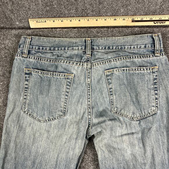 Old Navy Jeans Womens 6 Short Light Wash Distressed Boy-Cut Low Waist Denim - Picture 8 of 9